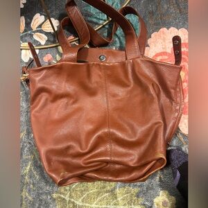 Brown Leather Tote Bag